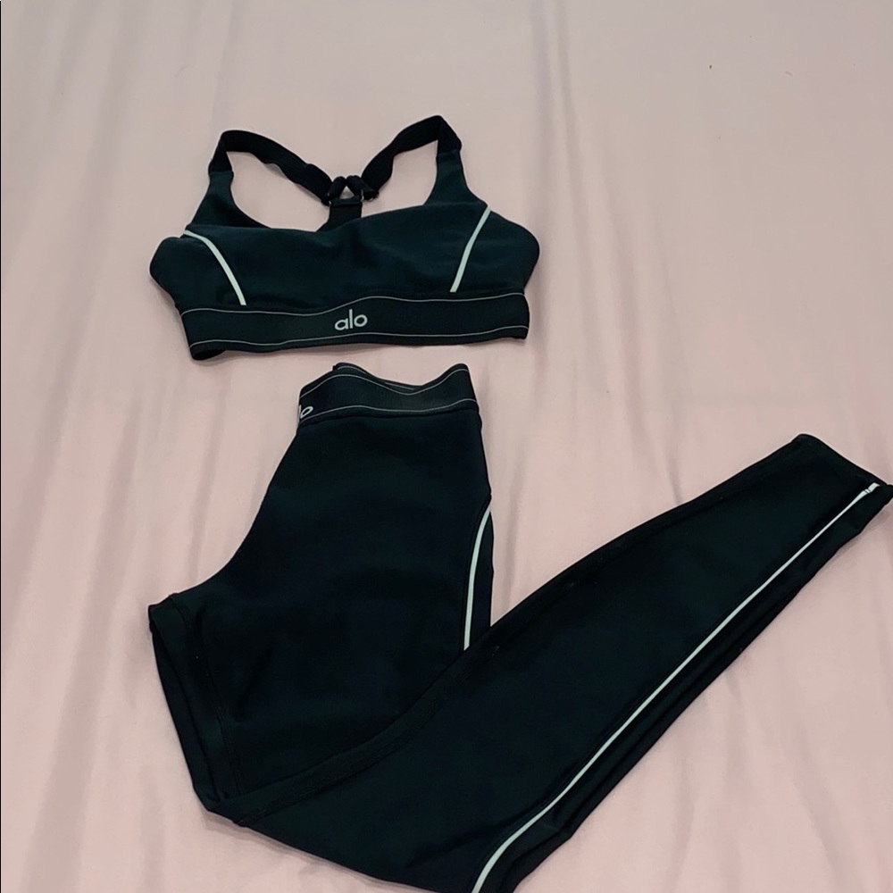 Alo Black Activewear Set